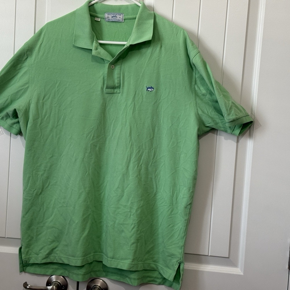 Southern Tide Shirt Mens XL Green Tennis Golf Polo Skipjack Preppy‎ Boating